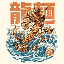 Great Ramen Dragon. Traditional illustration, and Costume Design project by Ilustrata - 03.15.2021