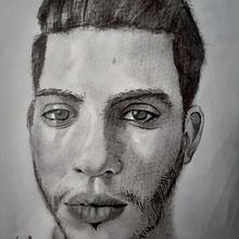 Retrato Cristian. Pencil Drawing, and Portrait Drawing project by Juan Morales - 04.18.2022