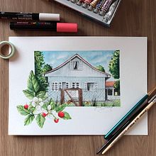 Meu projeto do curso: Caderno de viagem em aquarela. Traditional illustration, Watercolor Painting, Architectural Illustration, and Sketchbook project by Vanessa Noerenberg - 05.10.2021