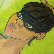 Indio Tupi - Caboclo na Religião de Umbanda. Un projet de Illustration traditionnelle , et Conception de personnages de Caroline Barbosa - 29.04.2022