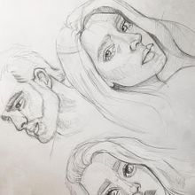 Mi Proyecto del curso: Sketchbook de retrato: explora el rostro humano. Sketching, Drawing, Portrait Drawing, Artistic Drawing, and Sketchbook project by Jessica Paredes Romero - 04.30.2022