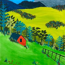 My project for course: Painting Nature with Acrylic: From Sketchbook to Canvas. Traditional illustration, Painting, Acr, lic Painting, and Sketchbook project by sibzinn_1 - 04.26.2022