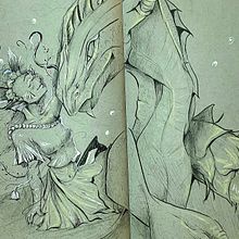 My project for course: Fantasy Sketchbook: Draw Characters from Imagination. Traditional illustration, Creativit, Drawing, and Sketchbook project by Maryam Alsaad - 04.30.2022