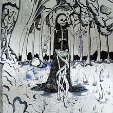 La gran búsqueda de la muerte.. Fine Arts, Sketching, Pencil Drawing, Drawing, Realistic Drawing, Figure Drawing, and Traditional illustration project by Leidy Joanna Oy Sarao - 03.13.2022