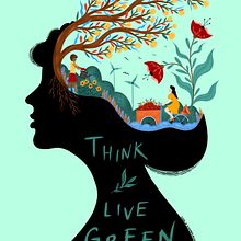 Live Green. Un proyecto de Ilustración tradicional de Cagla Zimmermann - 28.04.2022