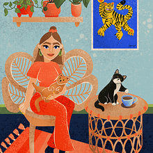 My project for course: Colorful Digital Illustration in Procreate . Ilustrație tradițională, Desen, Ilustrație digitală și Desen digital de Mathilde Høst - 05.01.2022