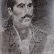 Mi Proyecto del curso: Retrato realista al carboncillo. Un proyecto de Ilustración tradicional, Bellas Artes, Dibujo, Dibujo de Retrato y Dibujo realista de Eugenia Rodríguez Moreiras - 01.05.2022