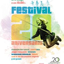 ALAVIDA_cartel Festival 20 Aniversario. Un proyecto de Dirección de arte de jose luis rubiano cabello - 01.05.2022