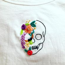 Il mio progetto del corso: Ricamo a mano anatomico e floreale per capi e accessori. Embroider, Upc, cling, and Textile Design project by fedeptr75 - 05.01.2022