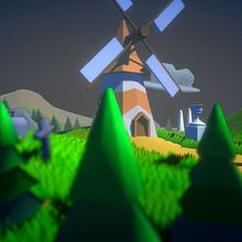 Windmill On A Hill!. 3D, and 3D Modeling project by James Harris - 04.30.2022