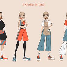 My project for course: Drawing Appealing Characters with Personality. Projekt z dziedziny Projektowanie postaci, Sketching,  R, sunek, Stor, telling, Stor, board,  R, sunek art, st, czn i Narracja użytkownika Anastasia Saviuk - 27.04.2022