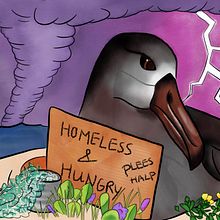 World Albatross Day 2021 - Climate Change. Un projet de Illustration traditionnelle de Grace Innemee - 02.05.2022