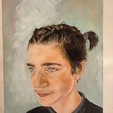 My project for course:  Realistic Oil Portraiture: Conveying Detail and Expression. Fine Arts, Painting, and Oil Painting project by ELena Ksenia - 05.02.2022