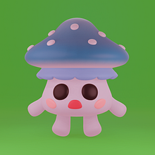 Criação de personagens Kawaii em 3D com Blender | Cogumelito. Een project van Traditionele illustratie, Ontwerp van personages, Digitale illustratie,  3D-modellering y Manga van Arthur Goedert - 01.05.2022