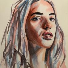 My project for course: Artistic Portrait with Watercolors Ein Projekt aus dem Bereich Bildende Künste, Malerei, Aquarellmalerei und Porträtzeichnung von zoeybaloey - 03.05.2022