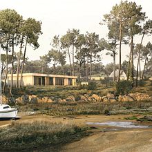 ADT_CLOS_FRANCE. 3D, Traditional illustration, Architecture, Graphic Design, Interior Architecture, Infographics, Creativit, 3D Modeling, Stor, telling, Architectural Illustration, and Architectural Photograph project by ALMA - 05.03.2022