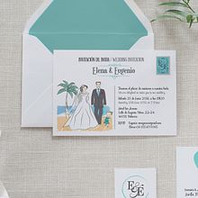 Elena & Eugenio. Traditional illustration, Graphic Design, and Character Design project by Àngela Machí - 05.03.2022