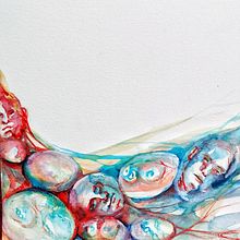 Family Tree, series of watercolor about lineage. Traditional illustration, Painting, Fine Arts, Portrait Drawing, Watercolor Painting, and Artistic Drawing project by Mathilde Bre - 09.05.2021