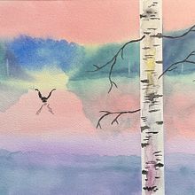 My project for course: Atmospheric Landscapes in Watercolor . Un proyecto de Bellas Artes, Pintura y Pintura a la acuarela de artmartin311 - 03.05.2022