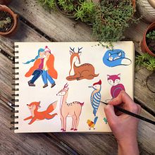 Mi Proyecto del curso: Diseño de patrones ilustrados. Un proyecto de Diseño, Ilustración tradicional, Pattern Design y Estampación de Lourdes Bruzzoni - 03.05.2022