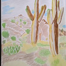 My project for course: Sketchbook Landscapes: A Colorful Approach. Un proyecto de Bocetado, Creatividad, Dibujo a lápiz, Dibujo y Sketchbook de jackal699 - 03.05.2022