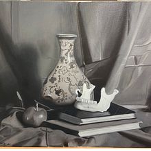 Estudio del claroscuro. Painting, and Oil Painting project by Daniel Blanco - 03.30.2022