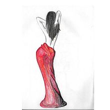Mujer con falda.. Traditional illustration, Sketching, Pencil Drawing, and Creativit project by Arq. Iris Cristal Guerrero García - 02.27.2022