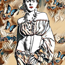 Kahlo  . Ilustrație tradițională, Ilustrație vectorială, Ilustrație digitală și Desen de portret de nikbearbrown - 05.04.2022
