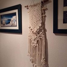 Tapiz Macrame. Un proyecto de Artesanía, Creatividad y Macramé de Almudena Martin Sánchez - 02.05.2022