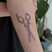 Etching style - Hairdresser Scissor. Tattoo Design project by dennylee0608 - 05.04.2022