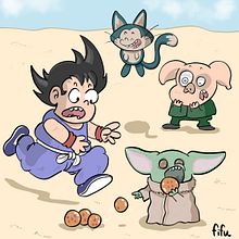 El día que Disney compre Dragon Ball (todo se andará) se va a montar la de dios.. Traditional illustration, Digital Illustration, and Manga project by Fifu - 05.03.2022