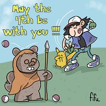 ¡Feliz día de Star Wars! O del friki o de lo que sea que se celebra hoy 😅. Digital Drawing, and Digital Illustration project by Fifu - 05.04.2022