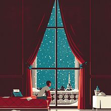 Hollywood Reporter //  Fiction by Tom Hanks : "A junket in the city of lights". Een project van Traditionele illustratie van Tom Haugomat - 04.05.2022