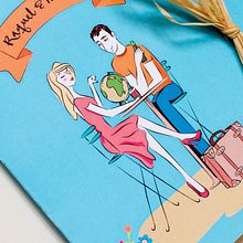 Raquel & Manuel. Design, Traditional illustration, Character Design, and Events project by Àngela Machí - 04.21.2018