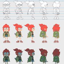 Diseño de personajes para animación con Caio Martins - CHLOE . Un proyecto de Animación, Diseño de personajes y Animación de personajes de Alito Luca - 04.05.2022