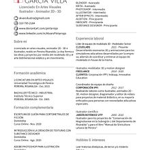 Mi Proyecto del curso: Currículums para creativos: crea tu CV y carta de presentación . Creative Consulting, Portfolio Development, Communication, and Business project by Álvaro García Villa - 04.29.2022