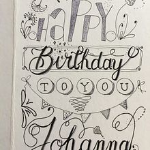 Birthday card. Un progetto di H, lettering e Illustrazione tradizionale di Ingrid Wolf-Hattinger - 05.05.2022