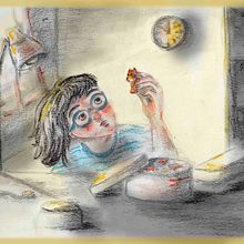 Mi Proyecto del curso: Ilustración expresiva trazo a trazo. Een project van Traditionele illustratie, Redactioneel ontwerp, Tekening met potlood,  Tekening, Stor, board, Kinderillustratie, Verhaallijn y Tekenen met kleurpotloden van Adriana Rey - 05.05.2022