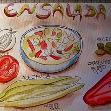Mi Proyecto del curso: Sketching artístico en acuarela: atrévete a expresar tus ideas . Un proyecto de Ilustración tradicional, Bocetado, Creatividad, Dibujo, Pintura a la acuarela y Sketchbook de Angelika Villalta Soto - 05.05.2022