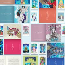 Tarot. diseño de libro y cartas. Un proyecto de Diseño, Dirección de arte, Br, ing e Identidad y Diseño editorial de Mir Oliveros - 29.11.2021