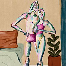Meu projeto do curso: Desenho expressivo da figura humana: explore formas e cores Ein Projekt aus dem Bereich Bildende Künste, Bleistiftzeichnung, Zeichnung, Porträtzeichnung, Realistische Zeichnung, Anatomische Zeichnung und Gouachemalerei von Fernanda Toki - 05.05.2022