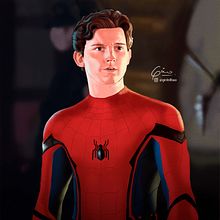 Spiderman - Tom Holland . Un proyecto de Ilustración tradicional de Gino Bilbao - 03.05.2022