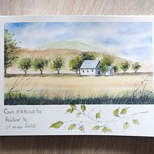 Mon projet du cours : Carnet de voyage à l’aquarelle. Un projet de Illustration traditionnelle, Aquarelle, Illustration architecturale , et Carnet de croquis de prat_nicole0189 - 06.05.2022