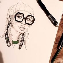 Mi Proyecto del curso: Sketchbook de retrato: explora el rostro humano Ein Projekt aus dem Bereich Skizzenentwurf, Zeichnung, Porträtzeichnung, Artistische Zeichnung und Sketchbook von Melanie Garcia - 06.05.2022