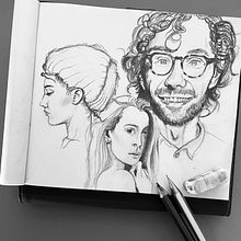My project for course: Portrait Sketchbooking: Explore the Human Face . % Craig tarafından hazırlanan Eskiz çizimi, Çizim, Portre Çizimi, Sanatsal Çizim, Ve Eskiz defteri projesi - 05.06.2022