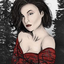 My project for course: Illustrated Portraits with Procreate. Un projet de Illustration traditionnelle, Illustration numérique , et Dessin de portrait de komanovicsgabriella - 07.05.2022
