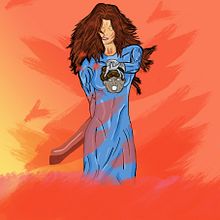 Ilustración inspirada en el personaje de Marvel, Jean grey(pose) por el Día de la Mujer.. Digital Illustration project by Angel Vega Hernández - 03.05.2022