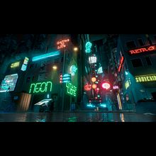 Mi Proyecto del curso: Diseño de videojuegos con Unreal Engine: escenas ciberpunk. Projekt z dziedziny 3D,  Animacja,  Manager art, st, czn, Animacje 3D, Gr, komputerowe, Projektowanie gier komputerow, ch i Tworzenie gier wideo użytkownika José Melgarejo - 04.05.2022