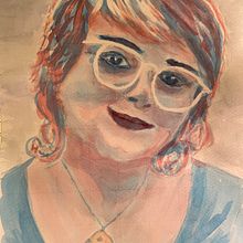 My project for course: Artistic Portrait with Watercolors. Fine Arts, Painting, Watercolor Painting, and Portrait Drawing project by drleeberg - 05.08.2022