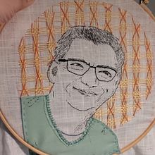 Mi Proyecto del curso: Creación de retratos bordados. Un progetto di Ricamo e Textile Design di Cristina P. S. - 08.05.2022